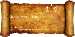 Kanizsai Ida névjegykártya